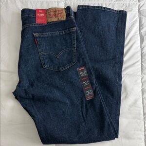 Levi's Men's 505 Regular Classic Indigo Straight Jeans